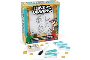 I Suck At Drawing: By Exploding Kittens, 2+ Players, Age 8+ Party Game | Bad art wins! Draw without looking, guess the mess, and turn terrible sketches into nonstop family-game-night laughs.