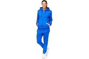 Violento Jogginganzug | Damen | Frauen | Trainingsanzug | Tracksuit | Uni Colour | Sportanzug | Fitness 586 Basics Baumwolle | Homewear Präsentationsanzug