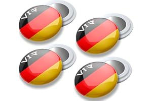 VERY IMPORTANT RUNNER - 4 Stück Startnummern-Magnete mit wasserdichter Tasche - Magnetischer Startnummernhalter für Running & Triathlon, 18 mm - Löcherfreie Befestigung - Flaggenedition