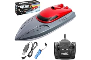 Goolsky Barca telecomandata 806 2,4 G RC Boot telecomandata 20 km/h, giocattolo impermeabile ad alta velocità, RC barca da corsa, con scafo stabile, regalo per bambini e adulti