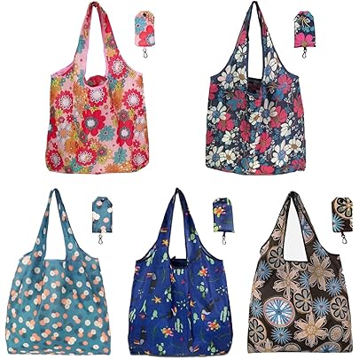 Eco Chic Borsa Per La Spesa Pieghevole Leggera E Riutilizzabile - Foto 9