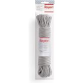 Rayen | Washing Line | Nylon Rope | Indoor and Outdoor Use | Non-Slip | 20 m of Runs | Grey