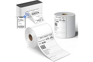RAP GLOVES 4"x6" Direct Thermal Shipping Labels – 2 Rolls Strong Adhesive White | Bulk Label Rolls for USPS, UPS, FedEx & Warehouse Product Label Printer Shipping Address Labels.