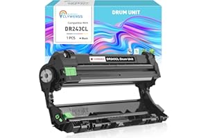 Clywenss DR-243CL DR243CL Drum Unit Compatible with Brother DR-243CL-BK DR243 for DCP-L3550CDW DCP-L3510CDW DCP-L3550CDW HL-L3230CDW HL-L3210CW HL-L3270CDW MFC-L3710CW MFC-L3750CDW L3730CDW, 1-Black