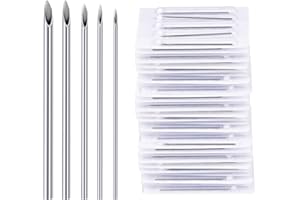 NIUSIMAN Aghi per Piercing Misti,Aghi in Acciaio Inossidabile Monouso da 12G 14G 16G 18G 20G per Piercing al Naso, Setto, Orecchio, Ombelico, Capezzolo, Lingua, Labbro, Sopracciglio