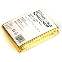 Lot De 10 Couvertures De Survie - 140x200 Cm Dépliées, Film Polyéthylène - Pour Randonnée, Premiers Secours, Survie