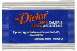 Dietor - Dolcificante Zero Calorie Senza Glutine, Box Da 300 Bustine