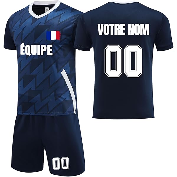 Maillot Adulte Enfant Personnalisable Maillot De Football Personnalisé COITROZR | Nom, Numéro, Logo | Enfant Et Adulte | Polyester Respirant Cadeau Sportif Personnalisable