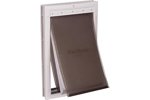 PetSafe Drzwi dla zwierząt w ekstremalnych warunkach - Podwójna klapa, Efektywność Energetyczna, Możliwość Dostosowania Ramy - Duża