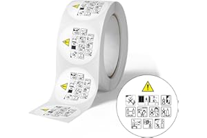 AVERY ZWECKFORM Avery - 500 Etiquettes AFNOR - CLP - Rondes Autocollantes en rouleau - 40 mm - Réglementaire Bougies - 1 rouleau de 500 Stickers pour étiquetage réglementaire des bougies