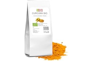 Curcuma in polvere Bio macinata fine 500 g 100% Naturale Vegan Gluten free - Cucina salutare Tisane - LaborBio