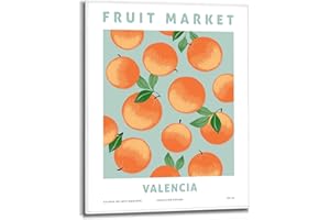 REINDERS Gerahmtes Bild, Orangen, Küche, Bilder, Wanddeko, Room Decor, Holz, Orange, 50x40cm