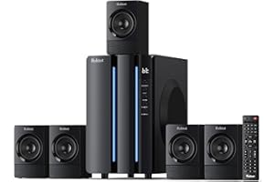 Bobtot Surround Sound Systems Home Theater System - 800 Watts Peak Power 6.5" Subwoofer 5.1/2.1 Wired Stereo Speakers Strong Bass with HDMI ARC Optical AUX Bluetooth Input