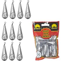 PRO Filstar Plomb De Base Long Cast 5 X 70g Avec Émerillons - Kit Plombs Pêche Carpe Et Poire