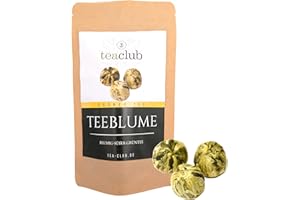 ‎TEACLUB Teeblumen Geschenkset, 10 stk. Teeblume Grüner Tee Ringelblumenblüten Blumig-Süß, Tee Geschenk Set - TeaClub Green Tea (10 Stück (1er Pack))
