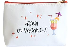 TE Whaka Pochette Atsem en Vacances | Merci Atsem - Atsem/Cadeau Fin d'année Scolaire, Blanc