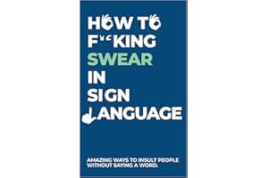 Gift Republic- Comment jurer dans Les Cartes en Langue des Signes, Imprimée Lettre, GR490081, Verte, Taille Unique