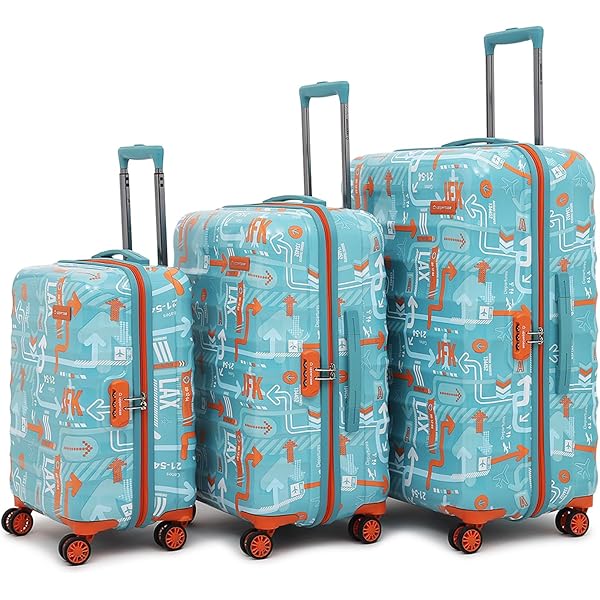 uppercase Jfk Trolley Bag Set Of 3 (S+M+L) Polyester Eco-Soft