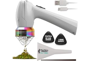 MAMBA GRINDERS Mamba Grinder RAINBOW 1Gr. Macina erbe elettrico, ricaricabile tramite USB. Macinino in lega di alluminio, incluso set di accessori per spezie, erbe aromatiche, spezie, erbe aromatiche