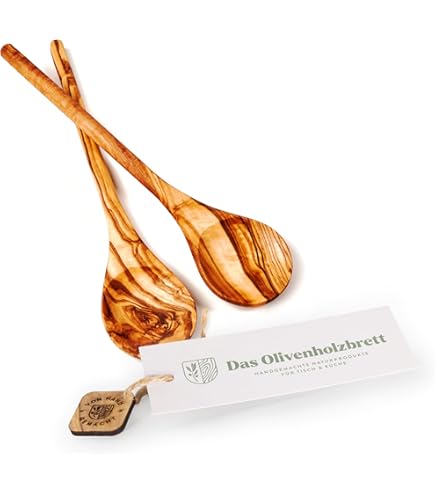 Cuillère à Risotto En Bois D'olivier Avec 1 Trou SkandWood