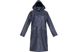 BWOLF POSEIDON Impermeabile Uomo Impermeabile Lungo Poncho Antipioggia Riutilizzabile Impermeabile Outdoor Riutilizzabile Impermeabile con Cappuccio