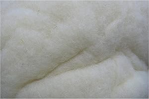 PEMMIPRODUCTS Darning Wool from Sheep's Wool, 1 kg, Natural Fibre Insulation, Sound Insulation, Sustainable Insulation, Heat Insulation, Virgin Sheep's Wool, Climatising, Cadded Virgin Wool