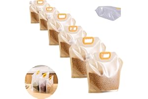 WUYUE HUA Lot de 6 grands sacs hermétiques réutilisables avec poignée et capuchon sans BPA (2 x S + 2 x M + 2 x L)