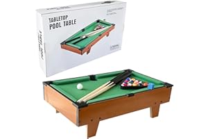 ‎YUMSUR Mini Billiard Tisch,Mini Pool Billardtisch Pooltisch Spiel,Billardtisch Pooltisch Set mit 2 Queues, 16 Billardkugeln, Triangel zur Anordnung,Tragbarer Stressabbau-Tisch-Snooker-Spiel-Set