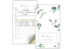 ZICOTO Simplified Thank You Receipt Book for Small Businesses - Aesthetic and Easy to Use Receipt Pad - The Perfect Business Supplies That Helps You and Your Happy Clients to Stay Organized