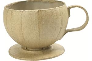 ‎DECOPATCH Decopatch Décopatch AC799C Tasse Alice in Wunderland (8 x 10 x 6 cm, (aus Pappmaché, zum Verzieren und Personalisieren, wasserfest, ideal für Ihre Hausdeko) 1 Stück kartonbrau