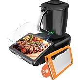 imluckies Tempered Glass Screen Protector for Thermomix TM7, 9H Anti-Scratch, High Transparency, Bubble-Free, with Automatic
