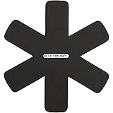 Le Creuset Pfannenschutz, Set aus 3 Stück, Für alle Arten von Pfannen und Töpfen, Schwarz