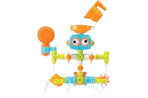 Infantino - Juguete de Baño Sensory Plug & Play - Juguetes de Baño para Bebés - Exploración y Aprendizaje - 16 Piezas - Juguete Sensorial - Fácil de Guardar - Regalo para Bebés - De 10 Meses a 3 Años