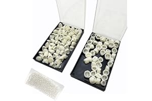 HRASY Lot de 120 fausses dents pour réparation de couronnes dentaires antérieures et postérieures avec perles thermiques pour fixation ou bricolage