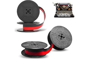 CHAOTEMAI Farbband Schreibmaschine 2 Stück Typewriter Nylon Schreibmaschine Farbband Schreibmaschinenfarbband mit Doppelspule für OKI ML80, 81, 82, 83, 92, 93, TEC EPS600, MA1100, M2600, UNDERWOOD (Doppelrunde)