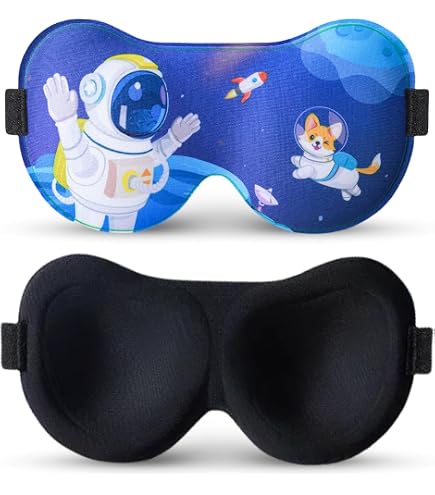 OFFCUP Masque de Nuit Enfant 100% Occultant, Bandeau