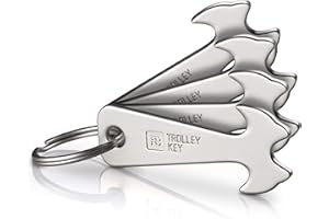 FABACH Trigger per carrello, sostituisce il token del carrello della spesa, portachiavi in metallo per organizzatore di chiavi e portachiavi senza blocco nel cestello