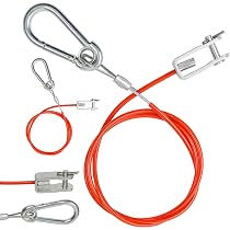 2 pezzi Cavo di Sicurezza per Rimorchi Cavo Freno Sicurezza per