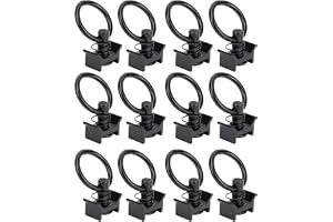 HELEVIA 12st L Track Single Stud Fiting With Round Ring 4 000 Kg L Track Rail Tie Down O Ring For Truck Bed Trailer Cargo Control