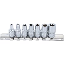 KS Tools 1/4' Torx-E-Stecknuss Lang – E10, Für Handbetrieb, Matt Satiniert, Hochwertiges Profi-Werkzeug
