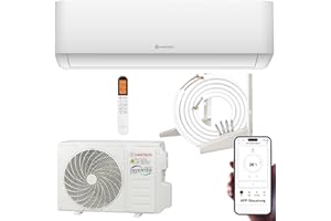 HANTECH Split aire acondicionado 12000 BTU H-PRO función de calefacción y refrigeración, filtro de aire, WIFI, material de montaje