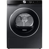 Samsung Dryer Bespoke AI 9 kg Class A Black DV90DG6845LBU3 | Save up to 20% energy thanks to AI, Heat Pump, OptimalDry Automa