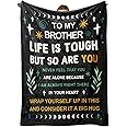 Niyewsor Blanket Gifts for Brother, Brother Gifts from Sister, Siblings, Brothers Birthday Gift Idea, Fathers Day, Graduation Gift for Brothers, to My Bro Soft Throw Blanket, 60"x50"