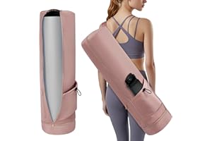 Aucuu Borsa per Tappetino Yoga, Borsa da Yoga Donna, Borse Yoge Porta Tappetino con Tracolla Regolabile, Tappetino da Yoge con Scomparto Umido Tasca, per Pilates, Fitness