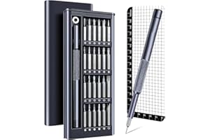 kinoco 27 en 1 Kit De Tournevis de PréCision,Set Outils avec Torx T2 T3 T4 T5 T6 T8 T9 T10,Hex H1.5/H2.0，Cadeaux Homme, Pour Macbook，iphone, Switch, Ps4, Ps5, Laptop, Lunettes, Montres, Bike, Toy