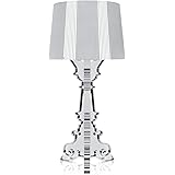 Kartell Bourgie Lampada da Tavolo, Dimmerabile E14, Argento