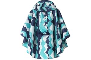 SAPHIROSE PONCHO Manteau Imperméable Léger pour Enfants-Vêtements de Pluie Veste de Poncho