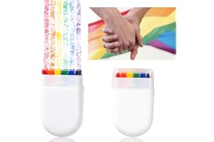 ZHUHUAPH 2 Pack Pride Rainbow Face Paint, Crayon Stick with Gay Pride Rainbow Flag Color for Face Body, LGBT Make up Accessories for Pride Day Celebrations Party