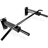 POWRX Klimmzugstange zur Wandmontage I Pullup Bars inkl. Befestigungsmaterial Anleitung und Workout I Max. Belastbarkeit bis 