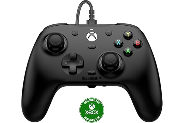 GameSir G7 HE Wired Controller, manette sous licence officielle pour Xbox Series X|S, Xbox One, Windows 10|11, PC, manette de jeu vidéo avec bâtons à effet Hall (Noir)